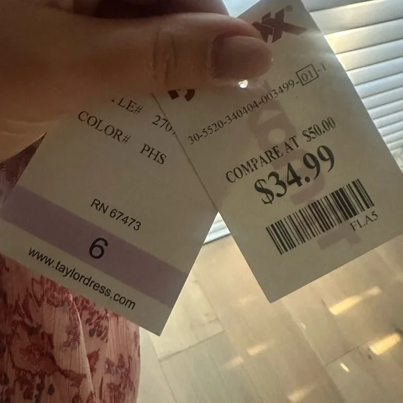 Floral Pink Ruffle Dress - Picture 5 of 5